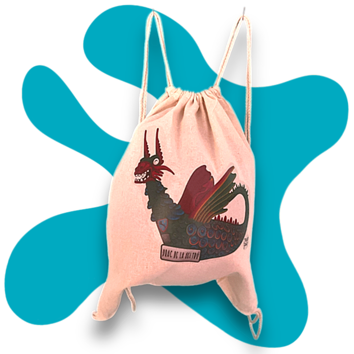 Mochila de tela Drac de la Geltrú