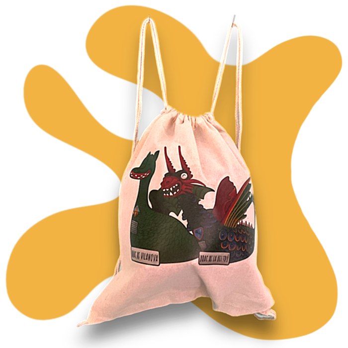 Mochila de tela Dracs Vilanova i la Geltrú