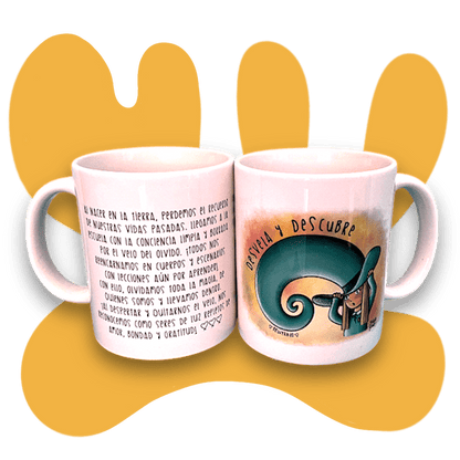 Taza DESVELA Y DESCUBRE